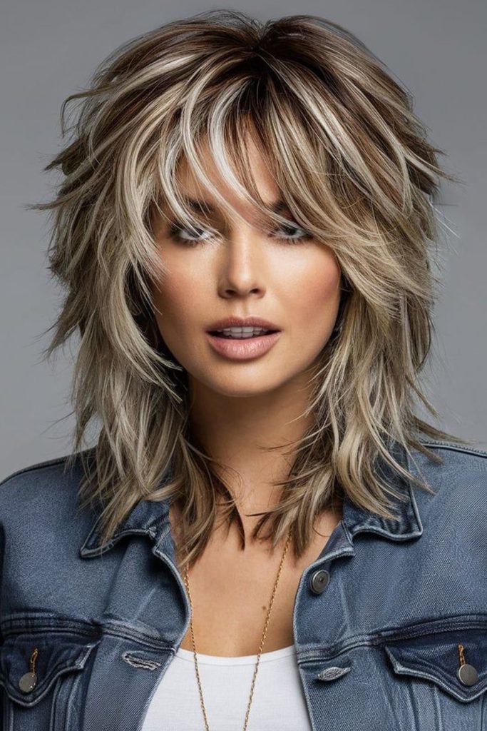 Shaggy Wolf Cut with Asymmetrical Layers