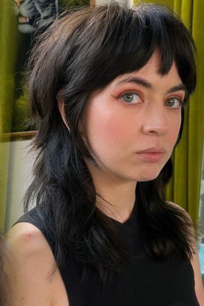 Shaggy Wolf Cut with Baby Bangs