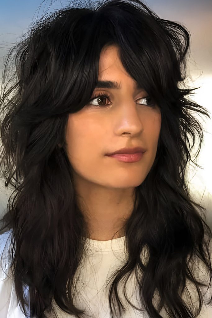 Shaggy Wolf Cut with Retro Vibe
