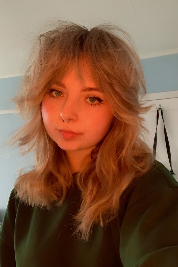 Shaggy Wolf Cut with Rocker Vibe