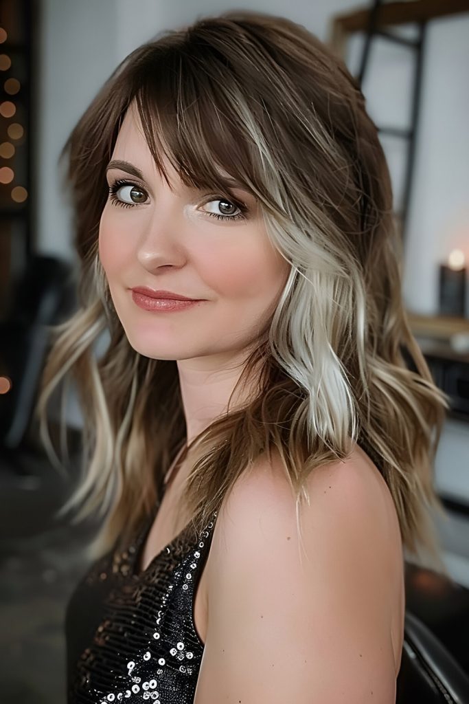 Shaggy Wolf Cut with Subtle Highlights