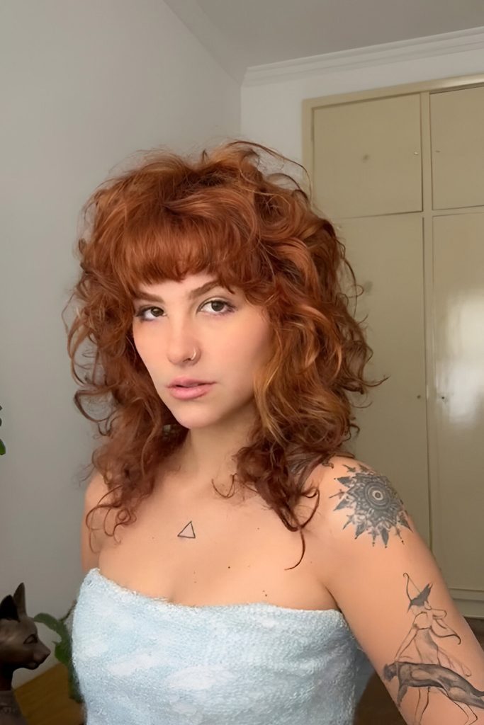 Shaggy Wolf Cut with Textured Crown