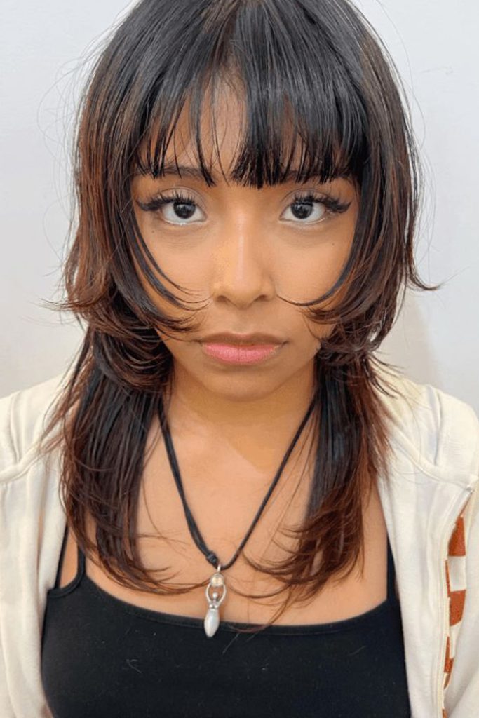 Short Wolf Cut with Wispy Bangs
