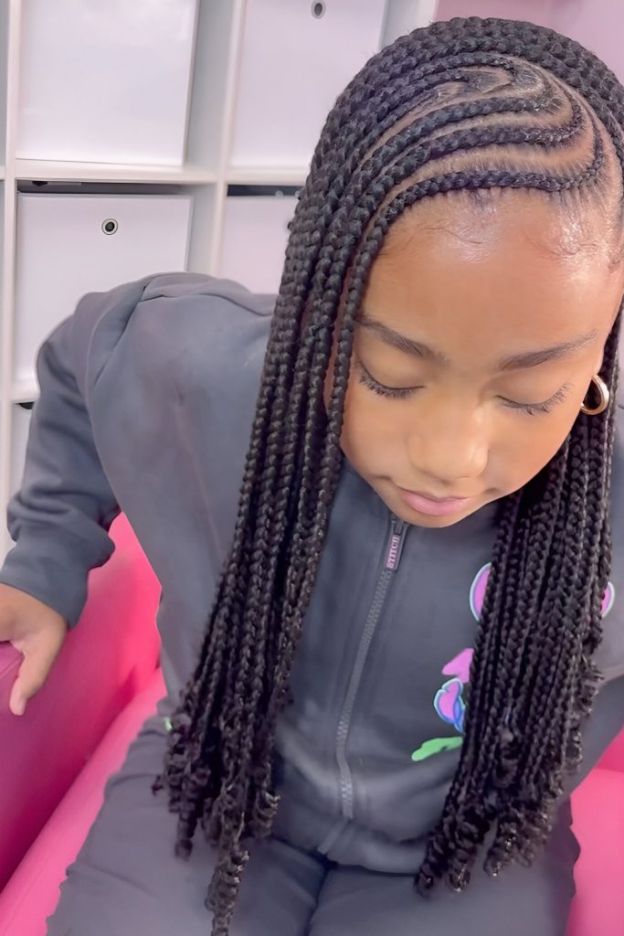 Side Swept Braids