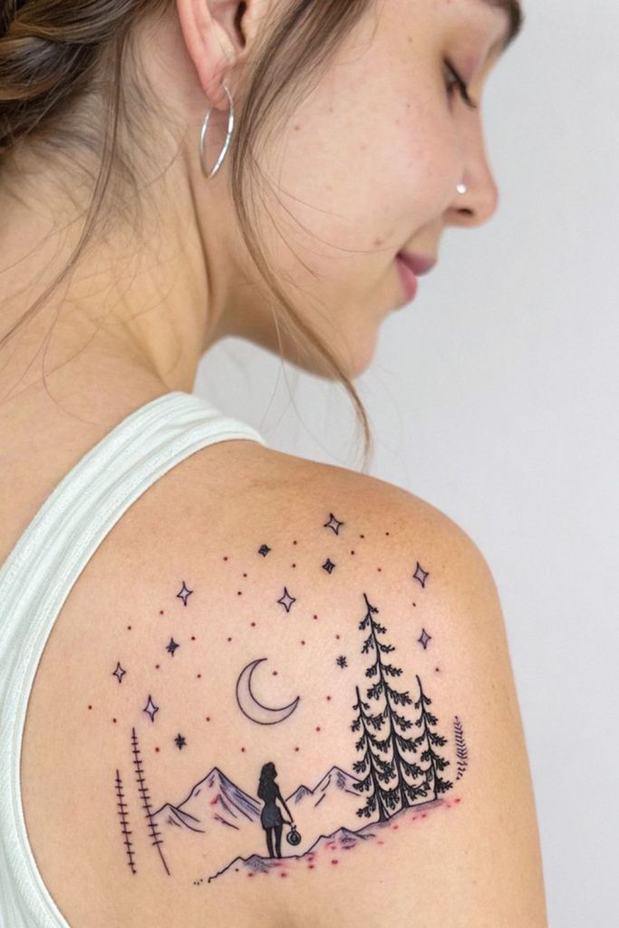 Starry Night Scene