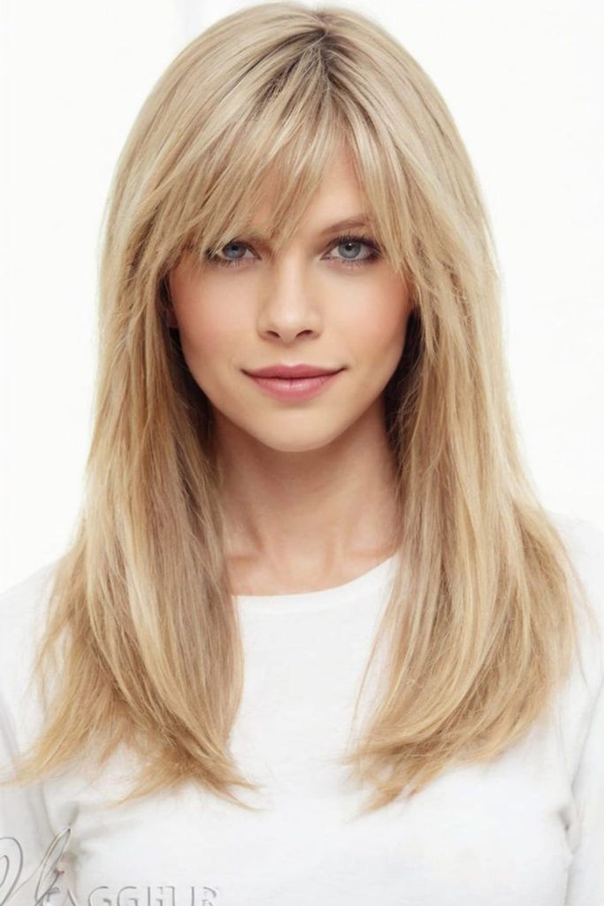 Straight with Side Swept Bangs