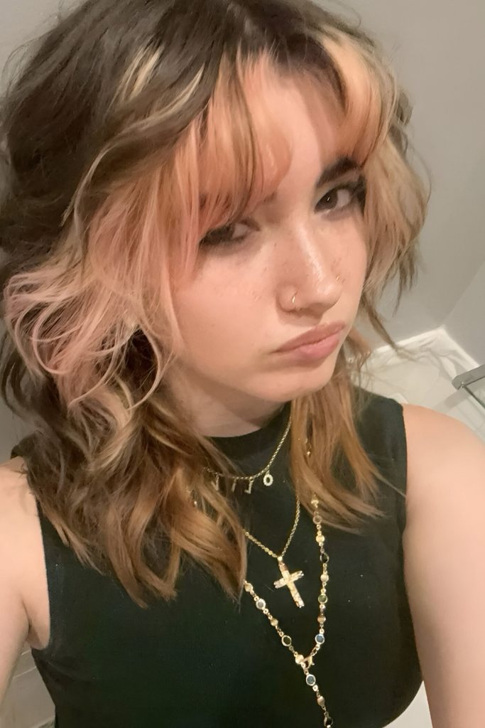 Textured Wolf Cut with Balayage