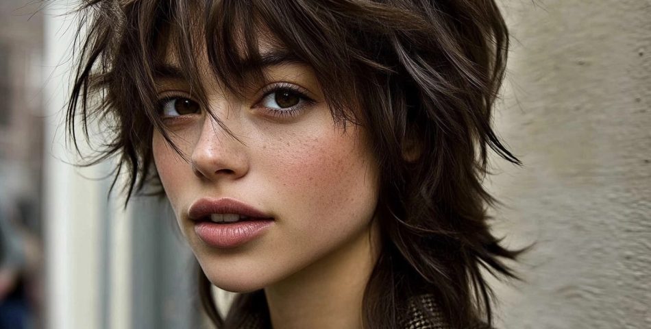 Tousled Wolf Cut with Choppy Fringe