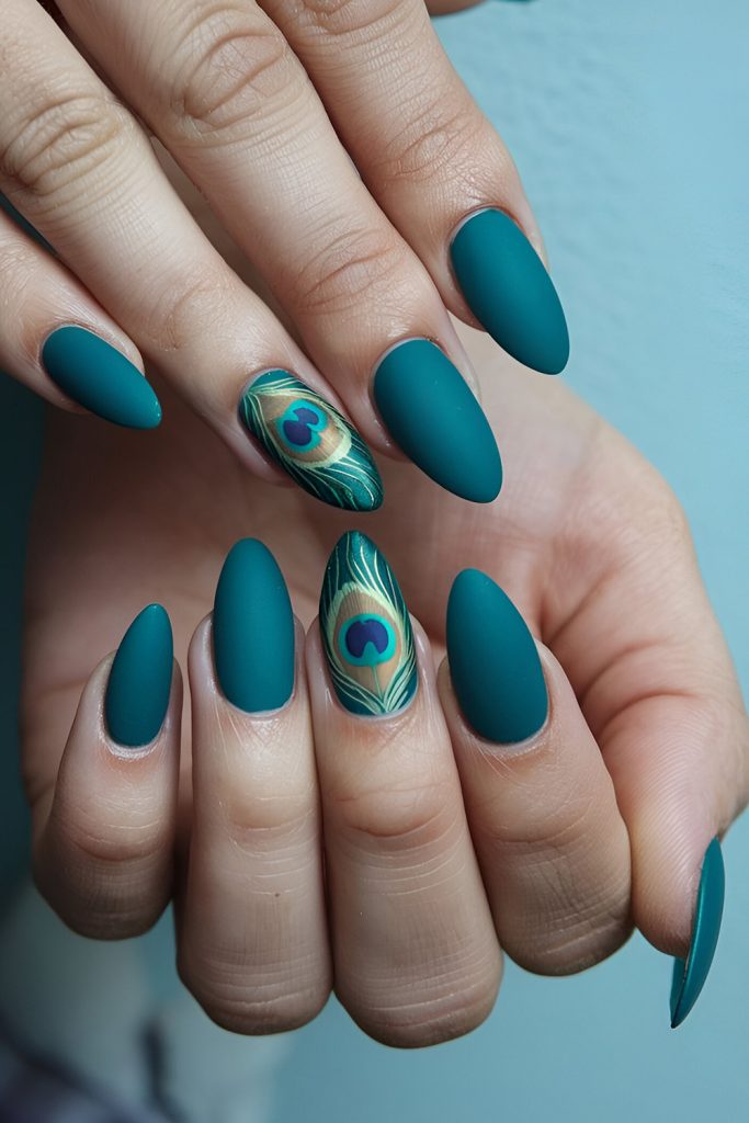 Vibrant Peacock Feathers
