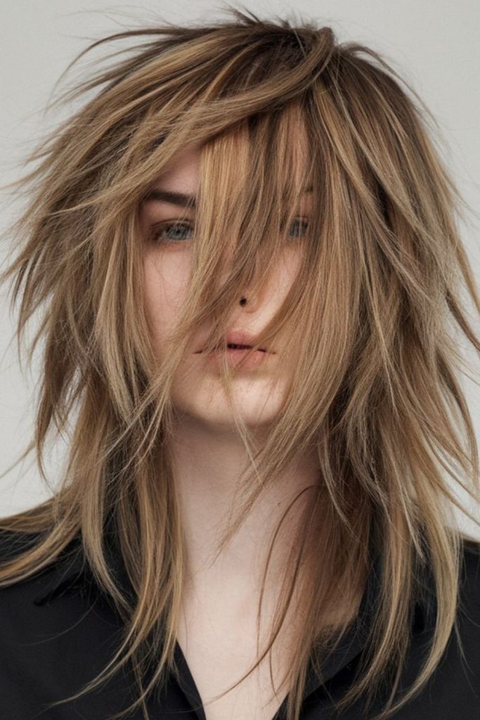 Wolf Cut with Messy Fringe