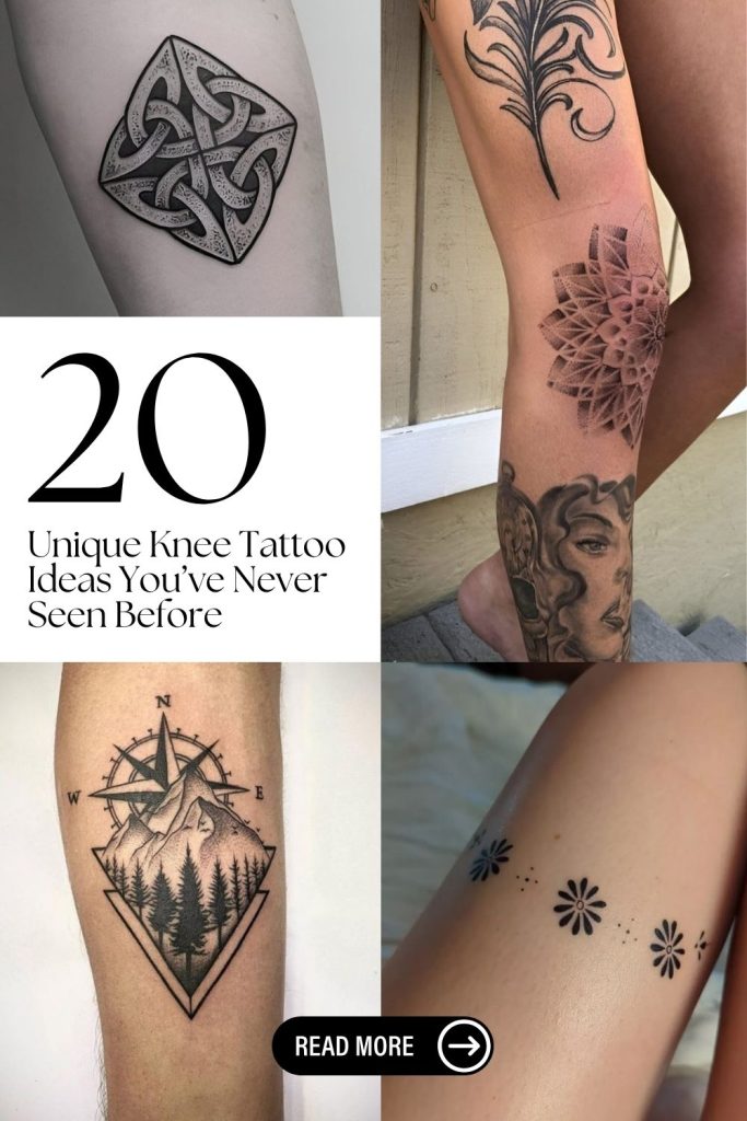 20 Unique Knee Tattoo Ideas You’ve Never Seen Before