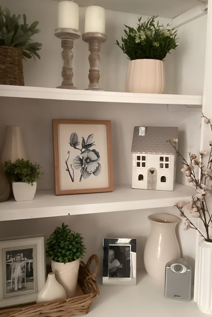 Accessorize Your Shelves with Spring Inspired Items