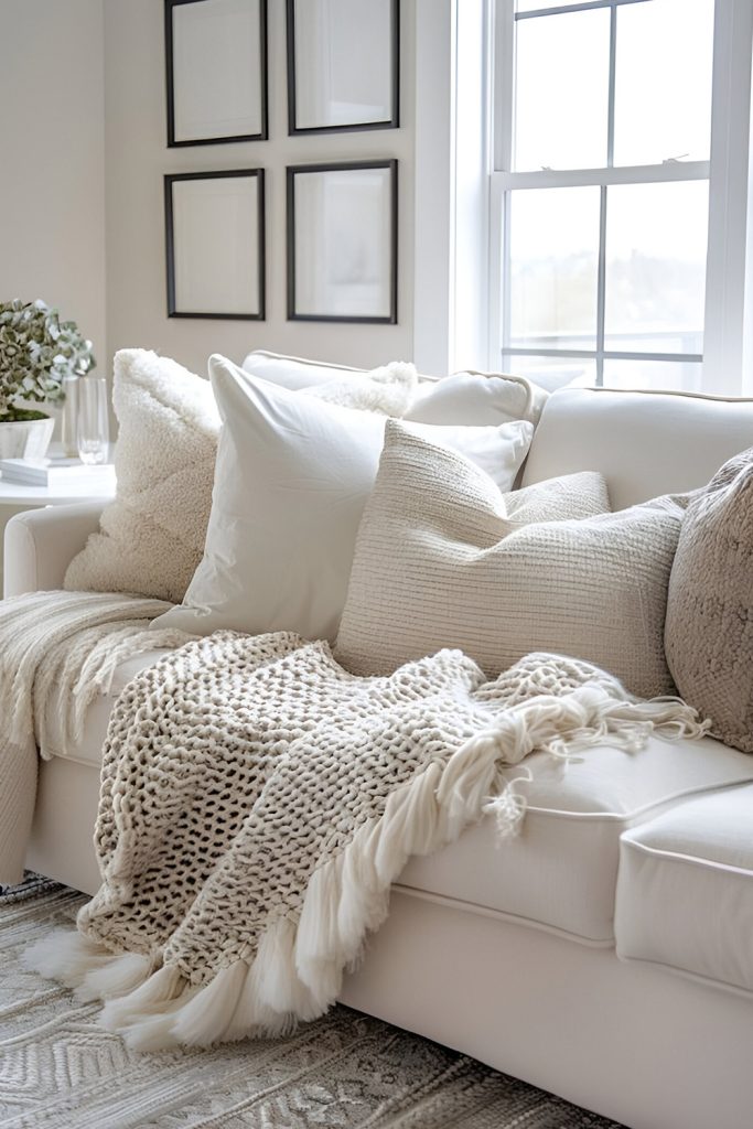 Add Soft, Textured Fabrics for Comfort