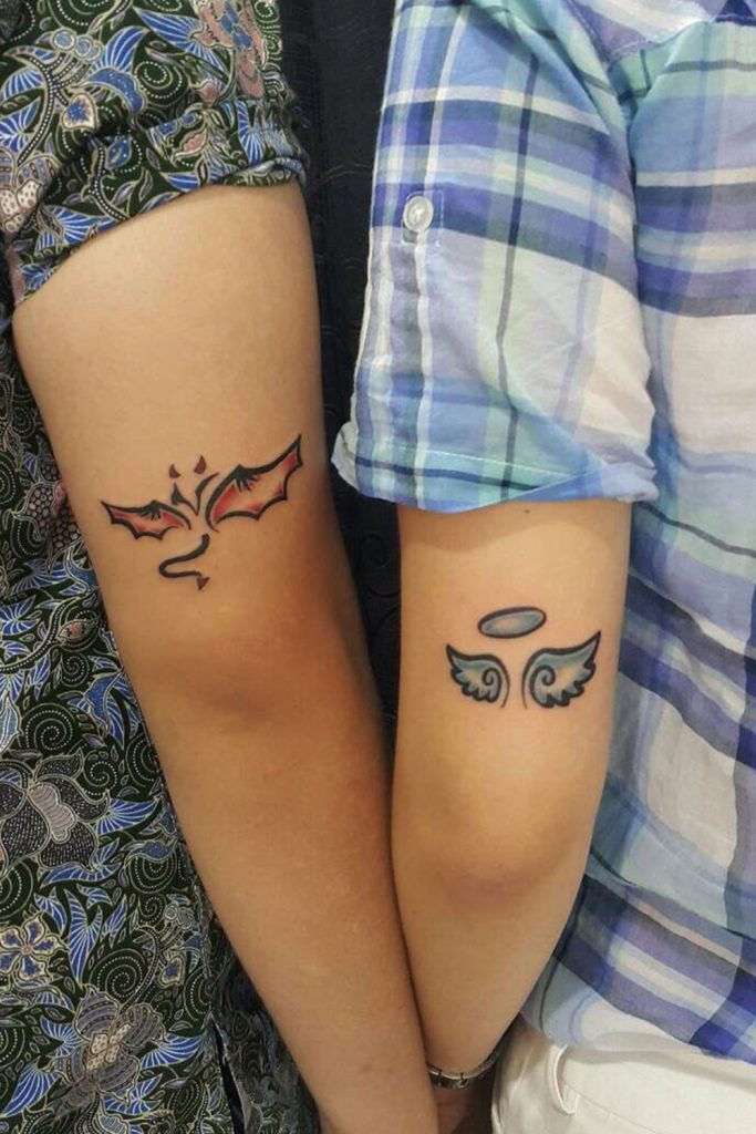 Angel and Devil Tattoos