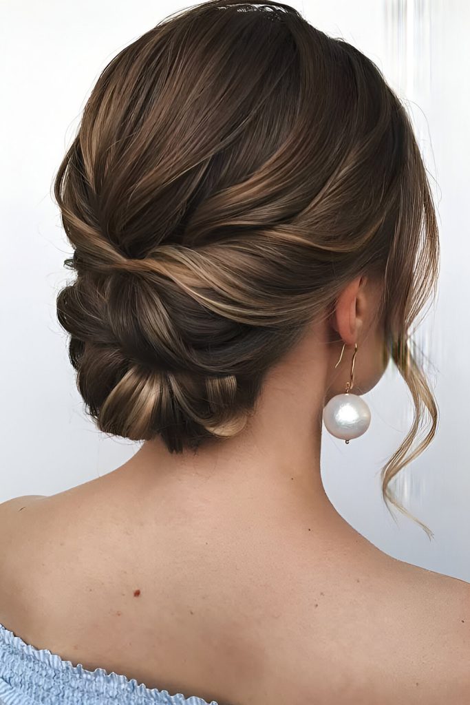 Beautiful Low Chignon