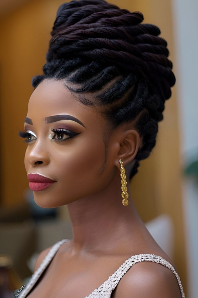 Big Twist Out or Braid Out