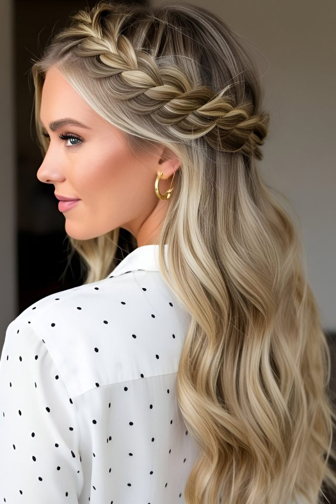 Braided Crown Updo