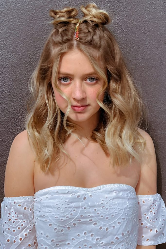 Braided Space Buns