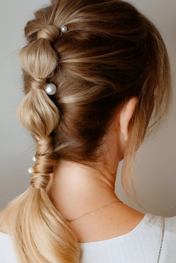 Bubble Braid Ponytail