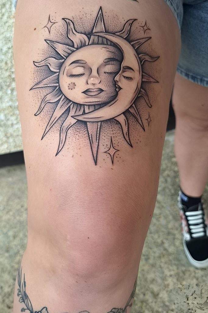 Celestial Sun and Moon