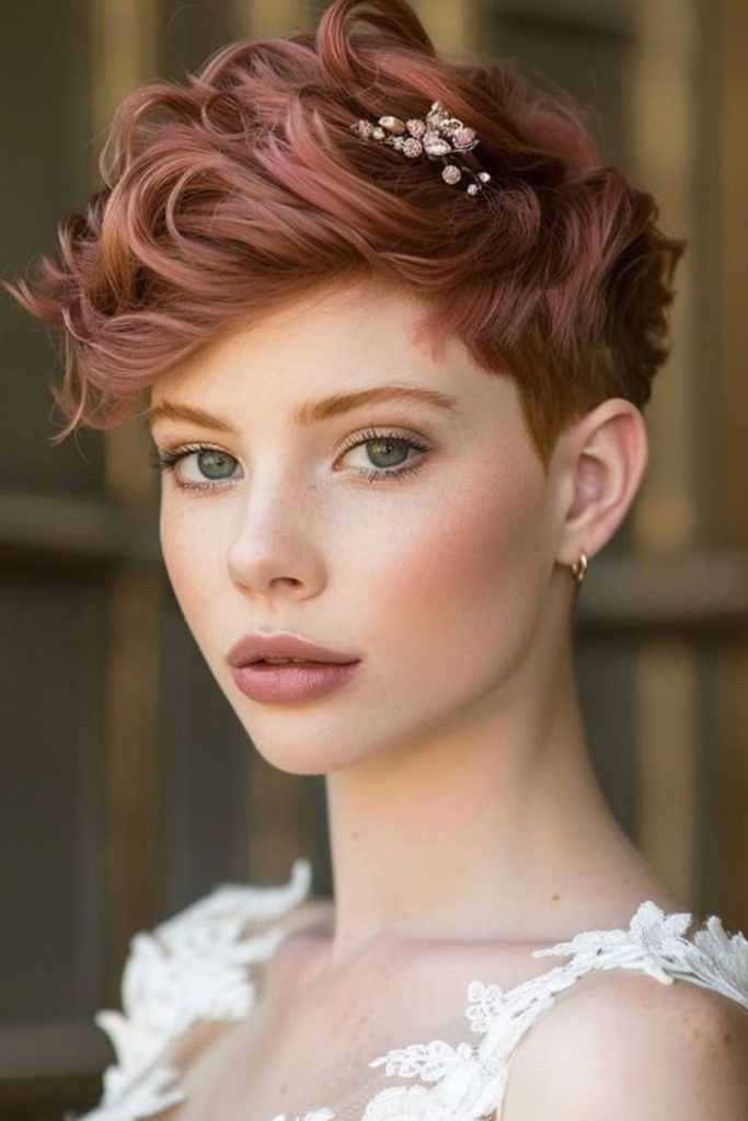 Curled Pixie Cut