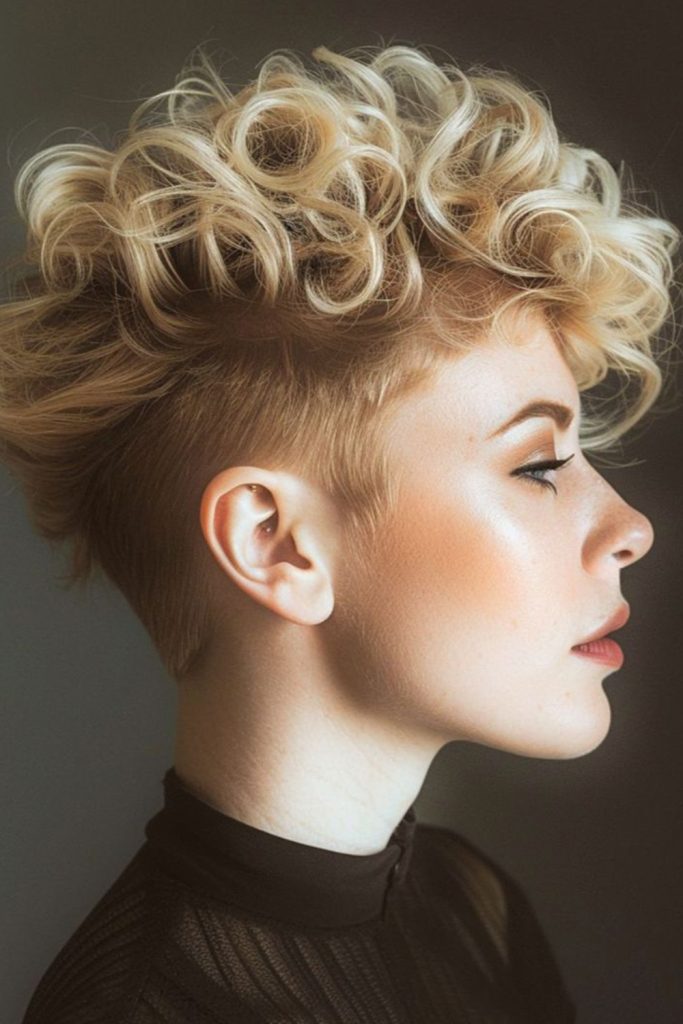 Curly Faux Hawk