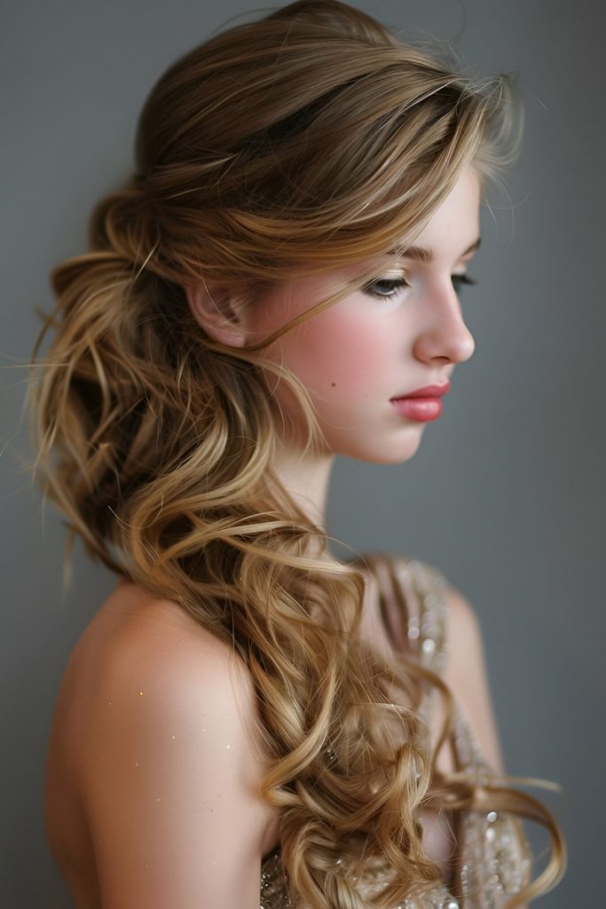 Deep Side Part with Flowing Waves
