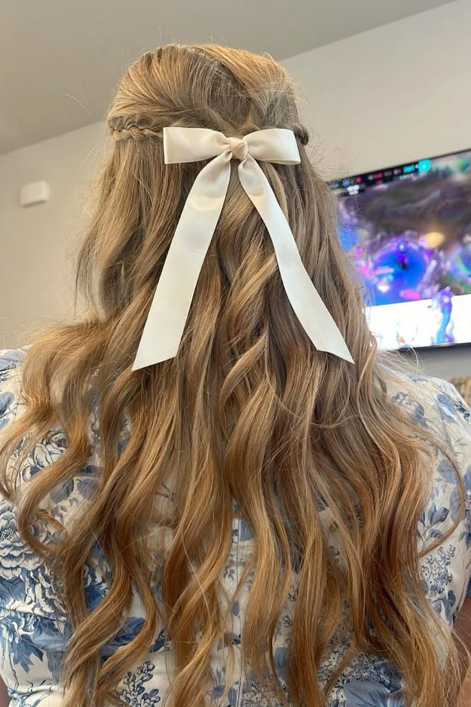 Half Up Bow Bun