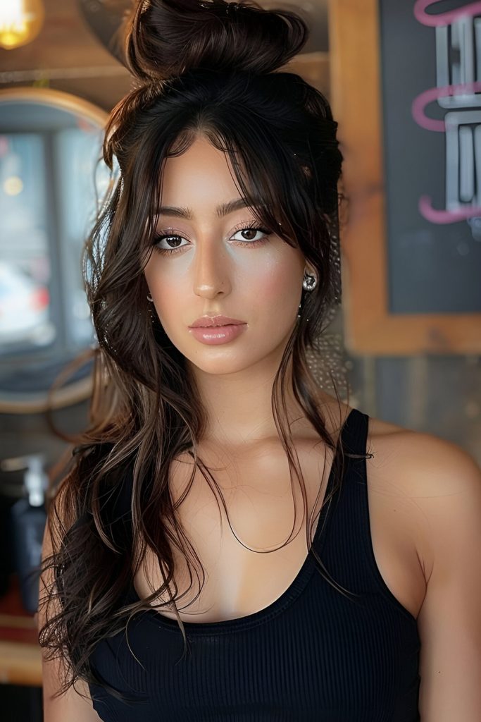 Half Up, Half Down Bun