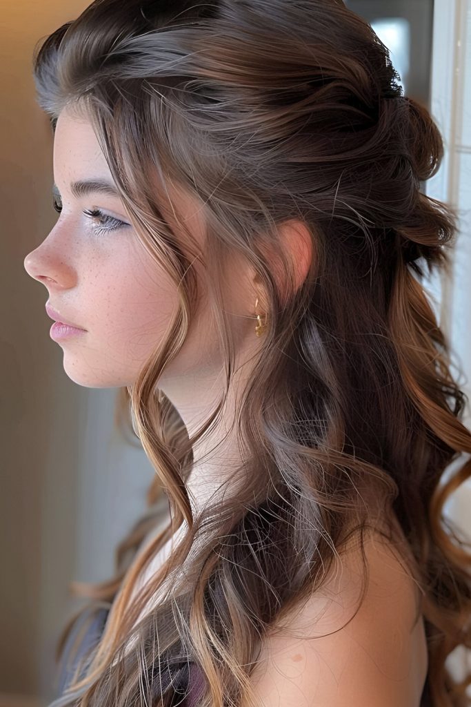 Half Up, Half Down Twist