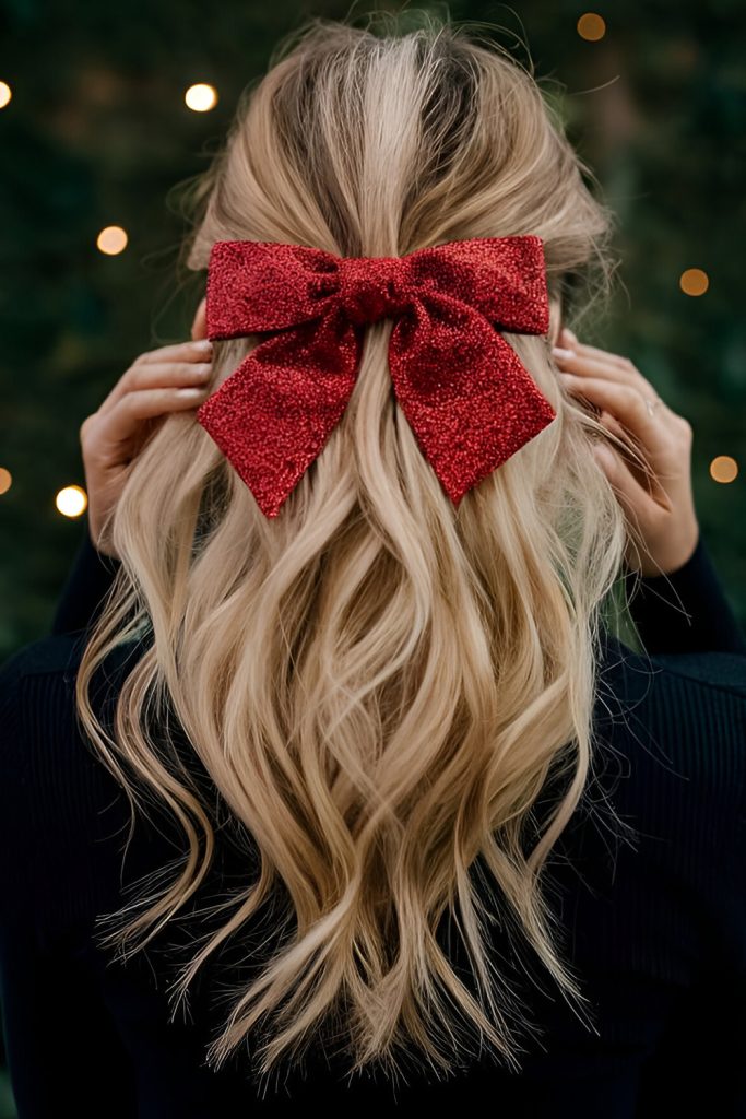 Half Up, Half Down with Soft Waves