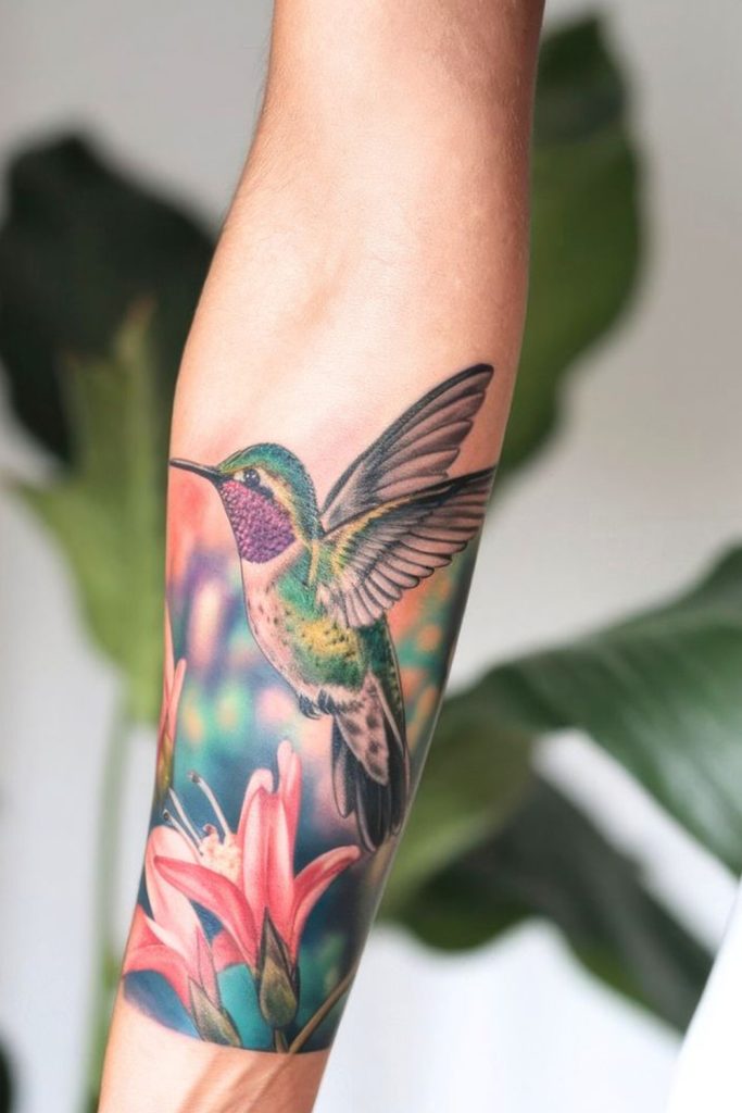 Hummingbird in Flight