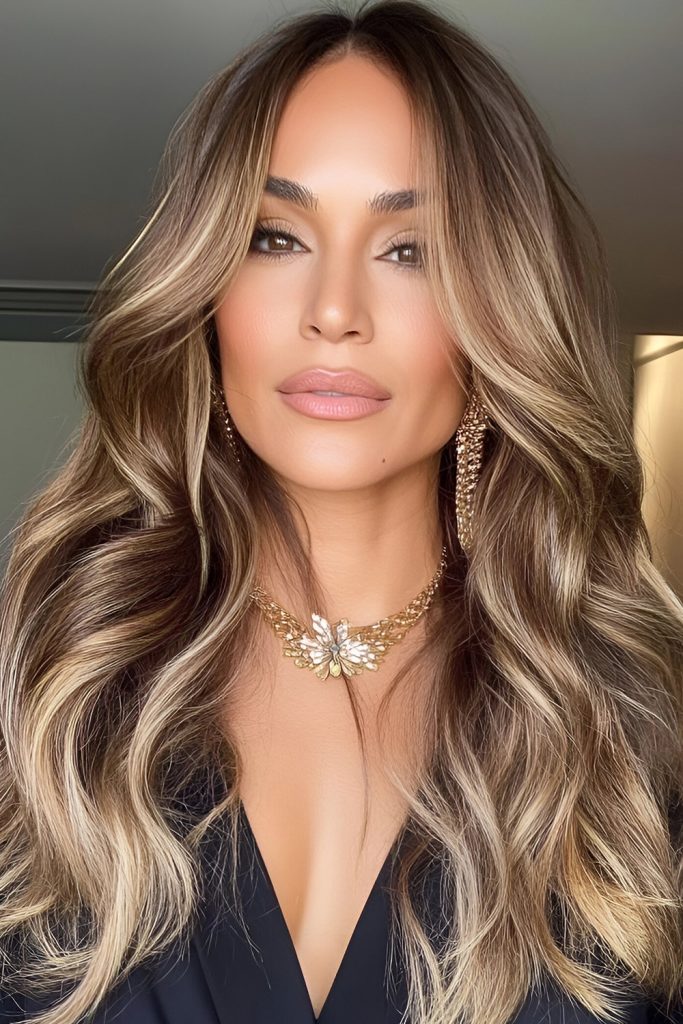 Layered Hair with Balayage