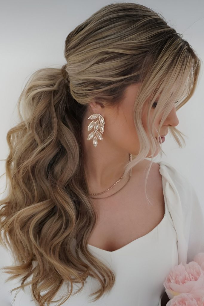 Loose Ponytail with Face Framing Pieces