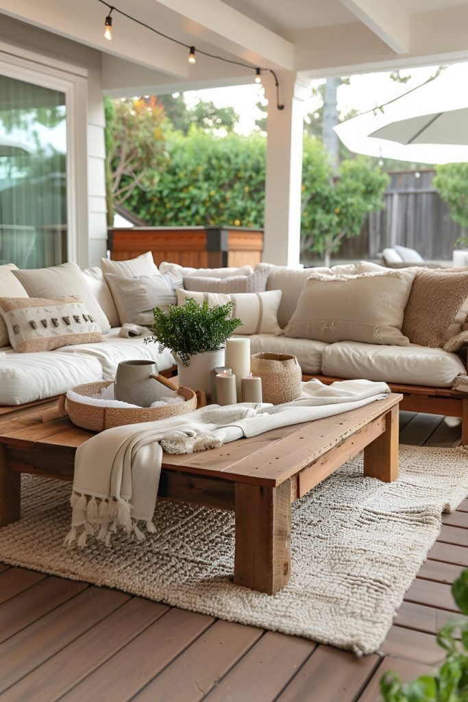 Make a Comfortable Outdoor Area with Seasonal Furnishings