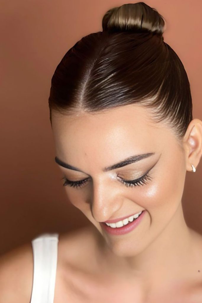 Minimalist Slicked Back Bun