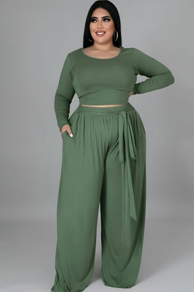 Palazzo Pants with a Crop Top