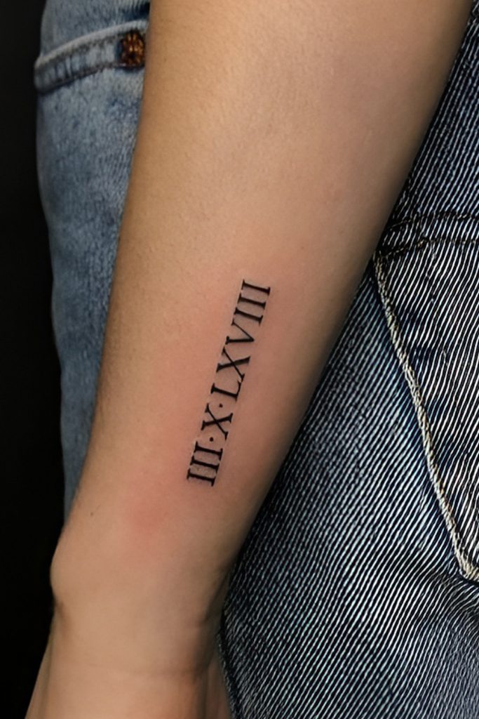 Roman Numeral Tattoos