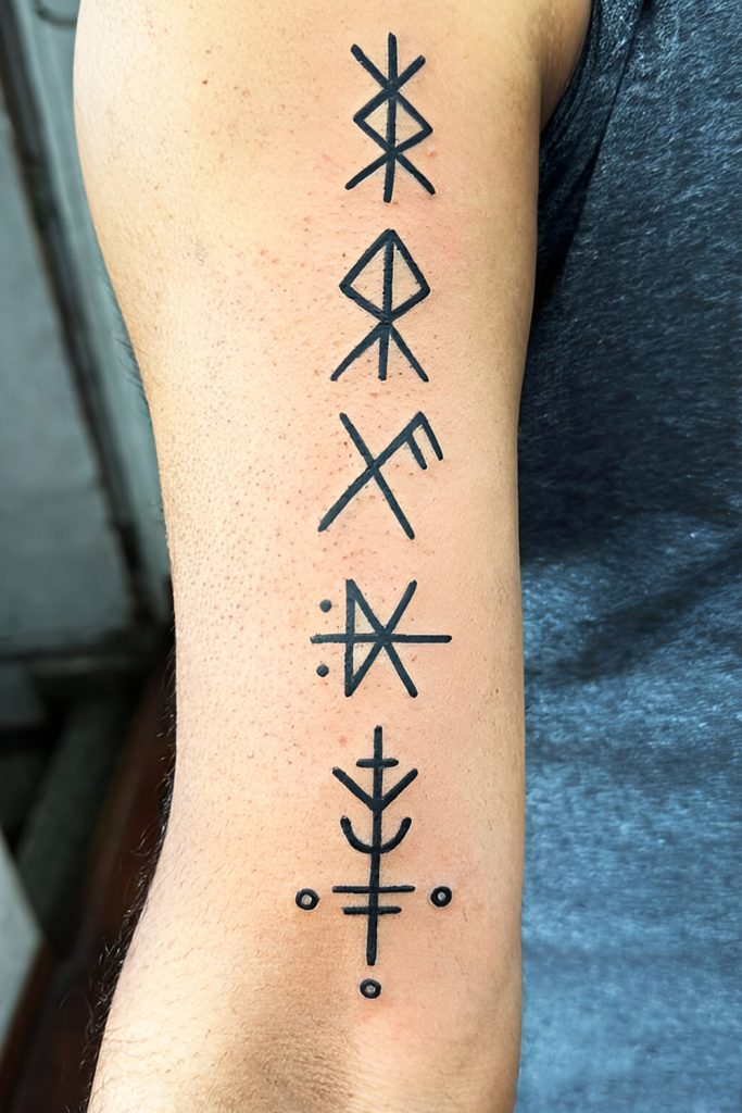 Rune Tattoos Channeling Ancient Power