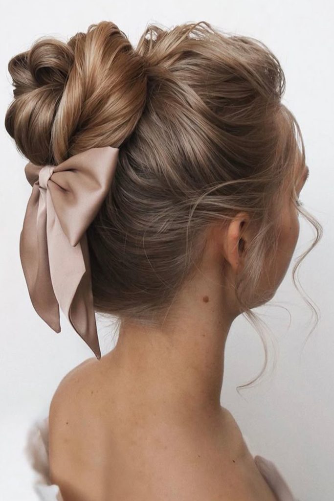 Satin Bow Chignon