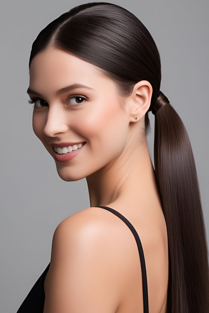 Sleek Low Ponytail