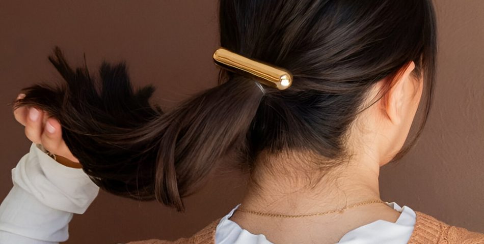 Sleek Metallic Barrettes for a Polished Finish