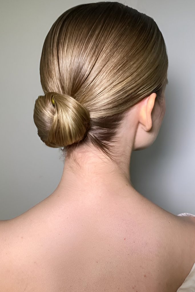 Sleek and Chic Low Bun