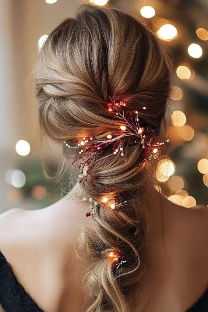 Soft curls with an accent twist