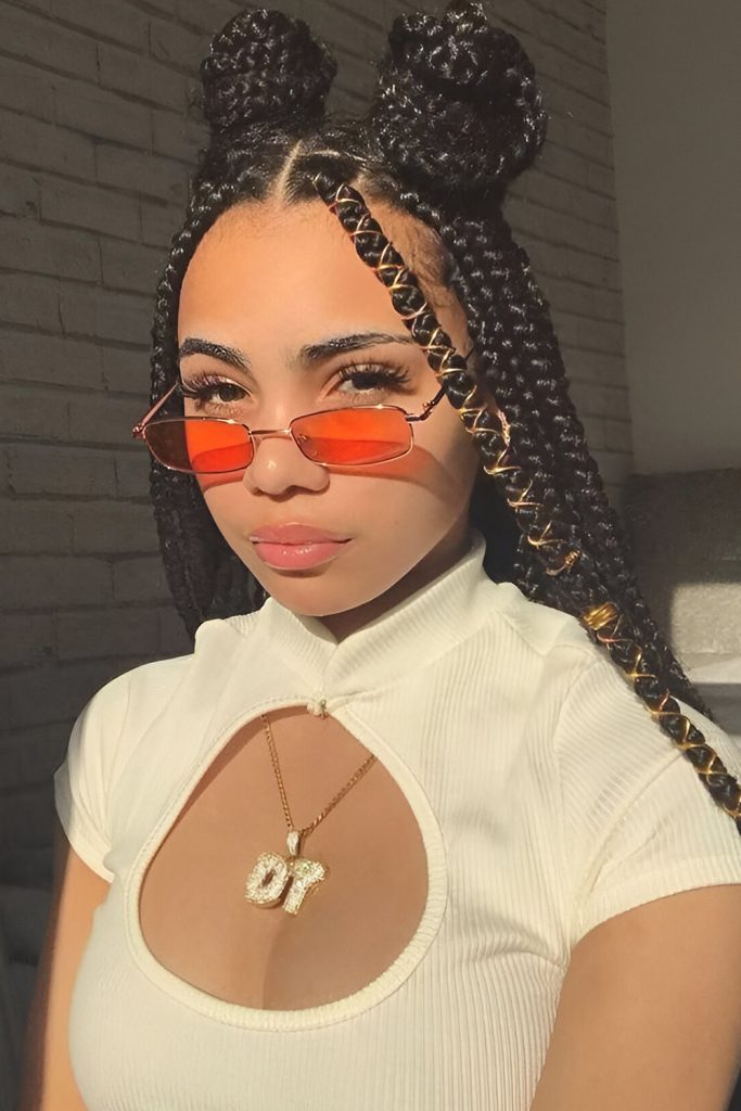 Space Buns with Spring Twists