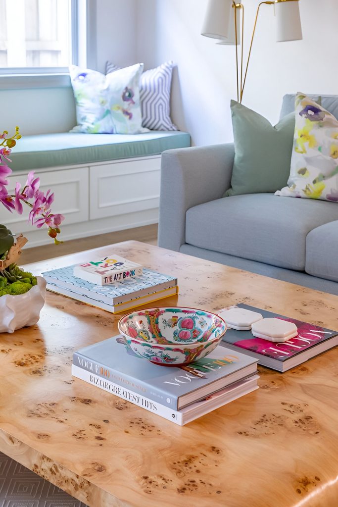 Stack a Stack of Floral or Pastel Colored Books