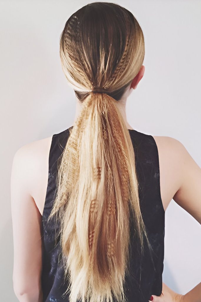 The Crimped Ponytail