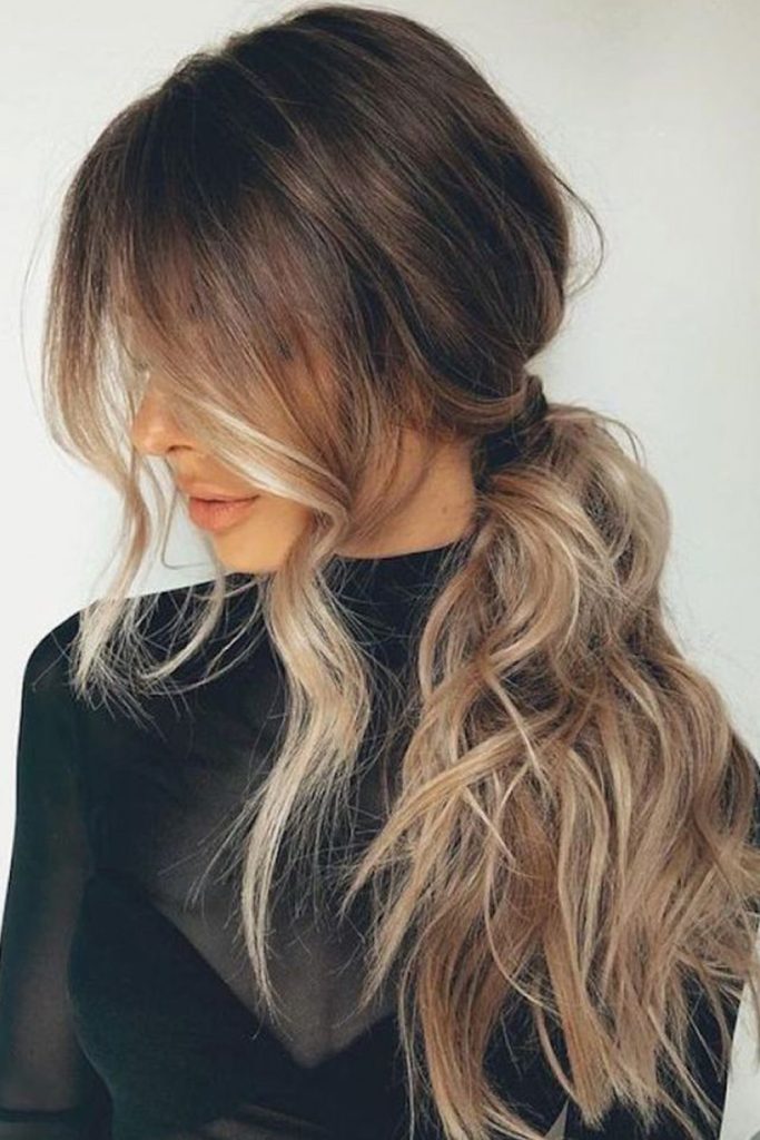 The Messy Low Ponytail