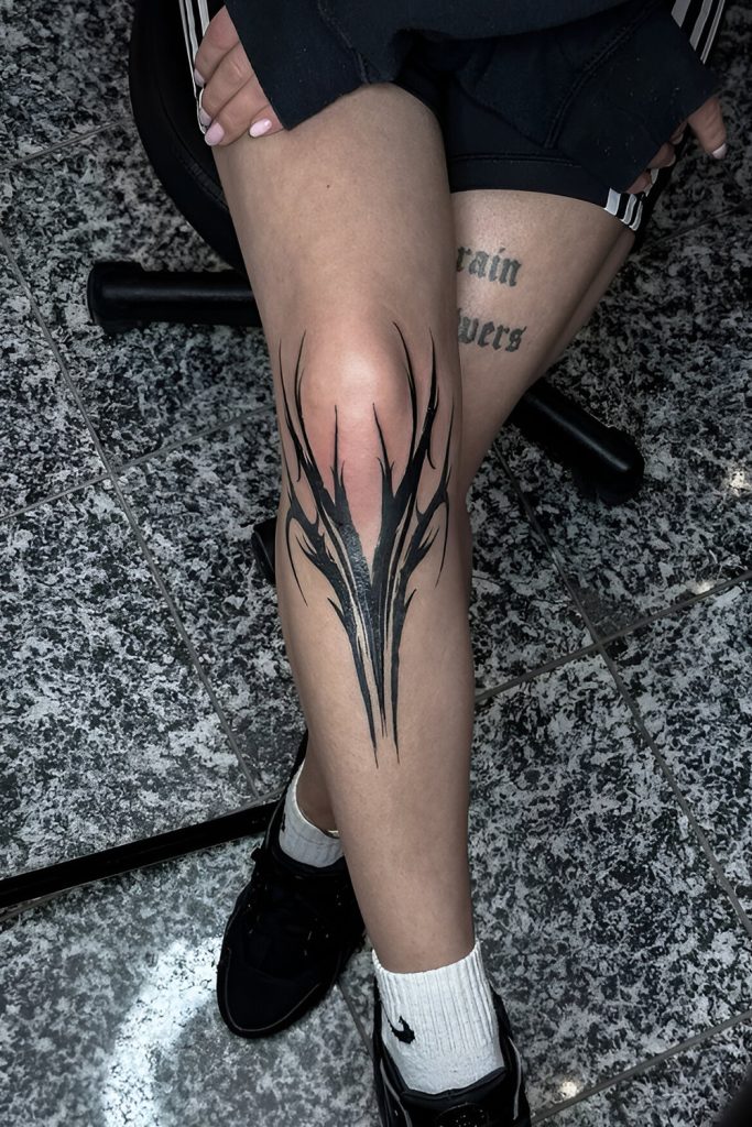 Tribal Knee Tattoos