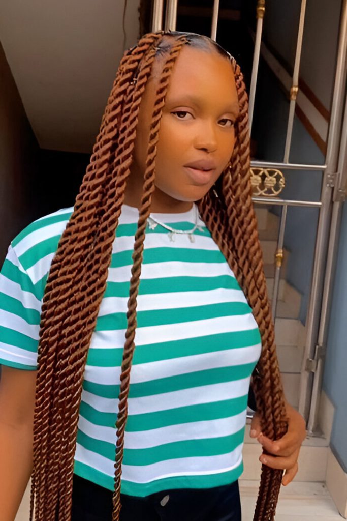 Twists Long to Waist or Over